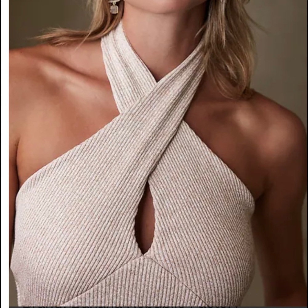 Cross-Halter Tank Banana Republic